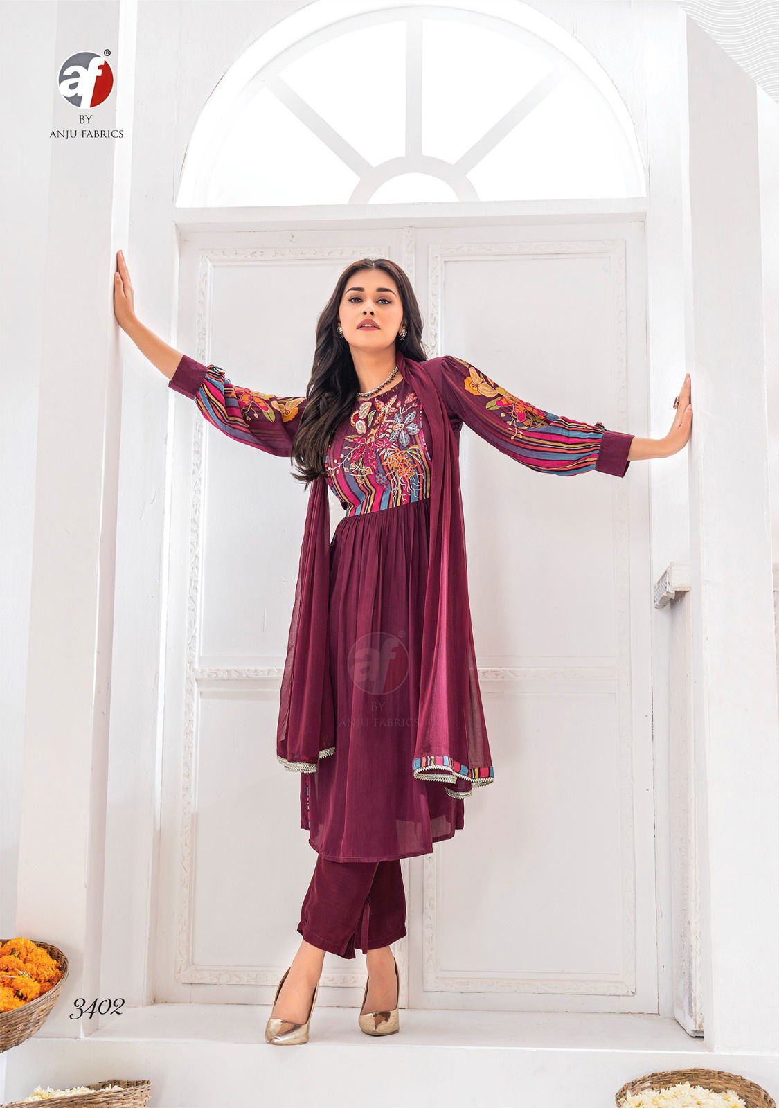 Happy Shades By Af 3401 To 3406 Wholesale Kurti With Afgani Style Pant In India